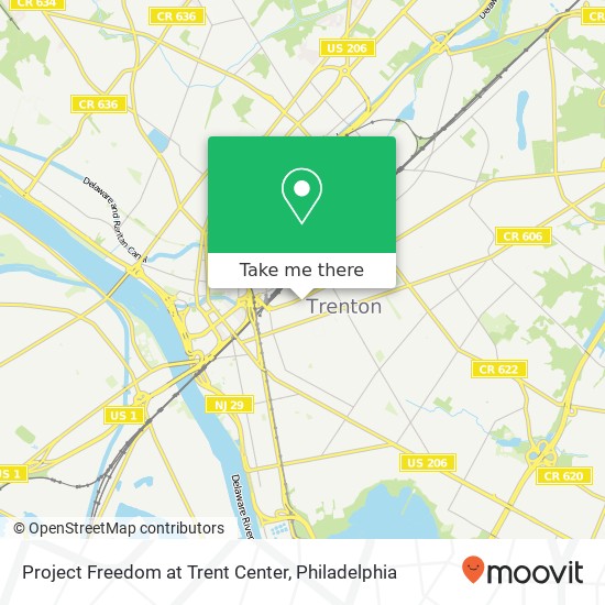 Mapa de Project Freedom at Trent Center