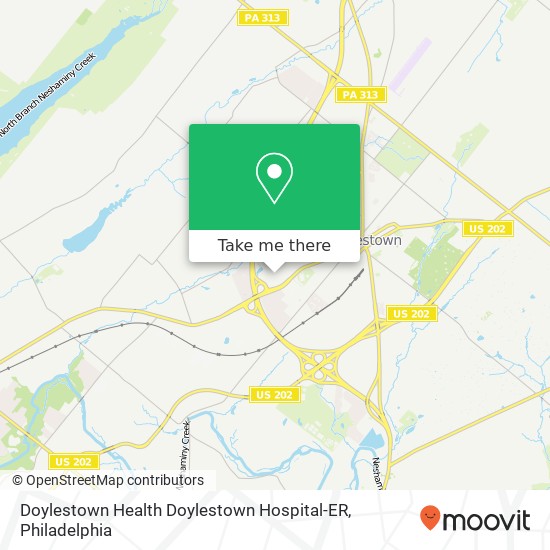 Doylestown Health Doylestown Hospital-ER map