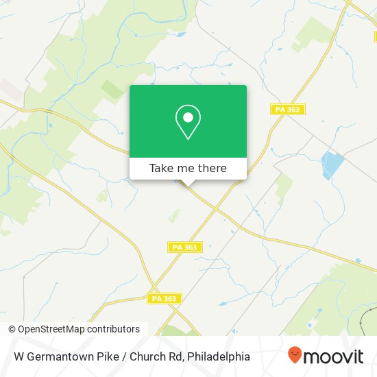 Mapa de W Germantown Pike / Church Rd