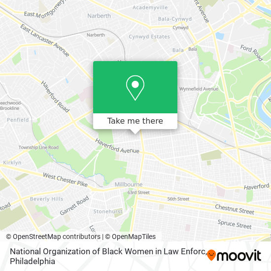 Mapa de National Organization of Black Women in Law Enforc