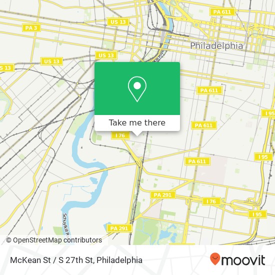 McKean St / S 27th St map