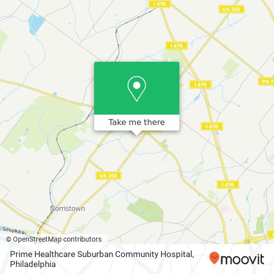 Prime Healthcare Suburban Community Hospital map