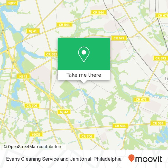 Evans Cleaning Service and Janitorial map