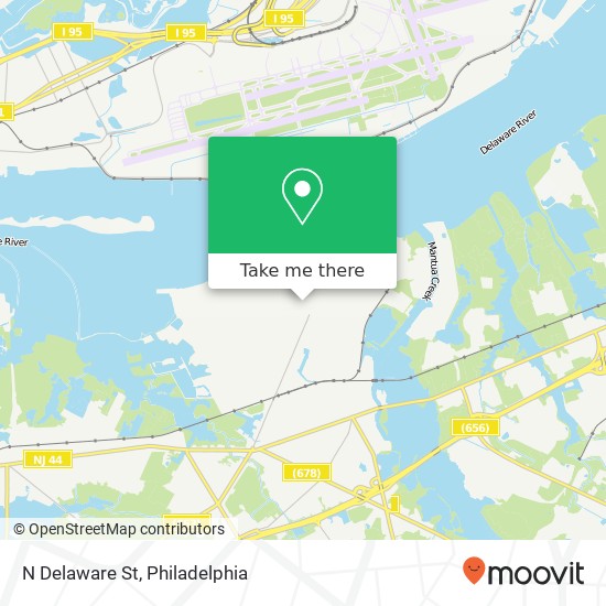 N Delaware St map