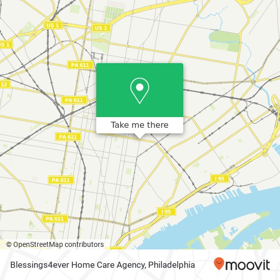 Mapa de Blessings4ever Home Care Agency
