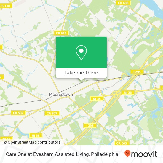 Care One at Evesham Assisted Living map