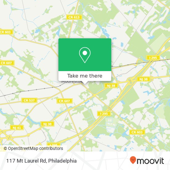 117 Mt Laurel Rd map