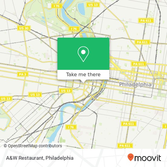 Mapa de A&W Restaurant