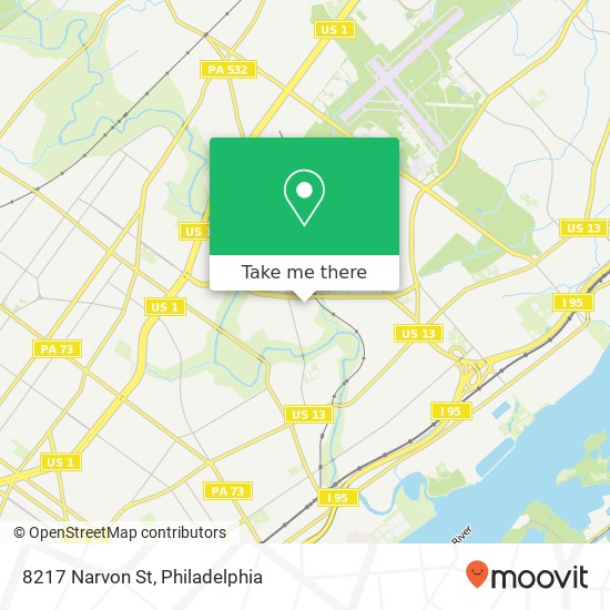 Mapa de 8217 Narvon St