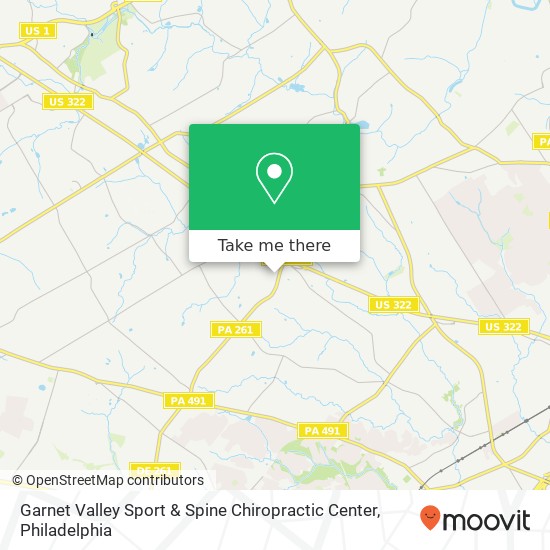 Mapa de Garnet Valley Sport & Spine Chiropractic Center