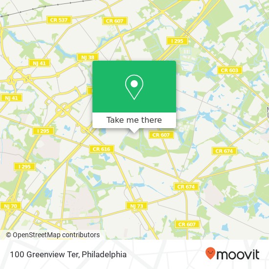 100 Greenview Ter map