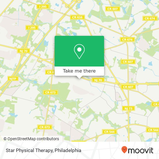 Star Physical Therapy map