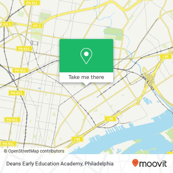 Deans Early Education Academy map