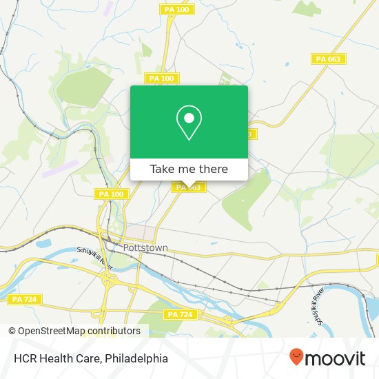 HCR Health Care map