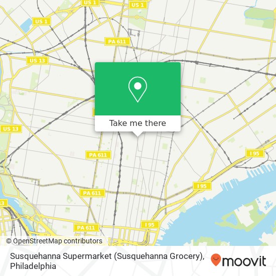 Mapa de Susquehanna Supermarket (Susquehanna Grocery)