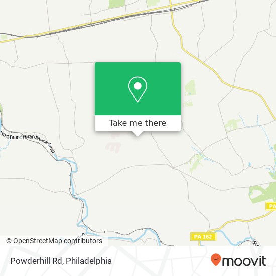 Powderhill Rd map