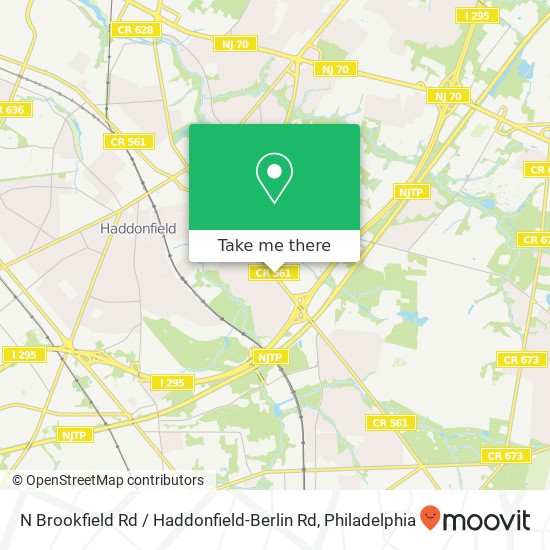 N Brookfield Rd / Haddonfield-Berlin Rd map