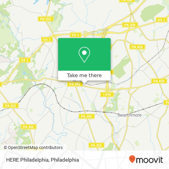 HERE Philadelphia map