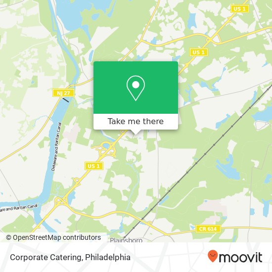 Corporate Catering map