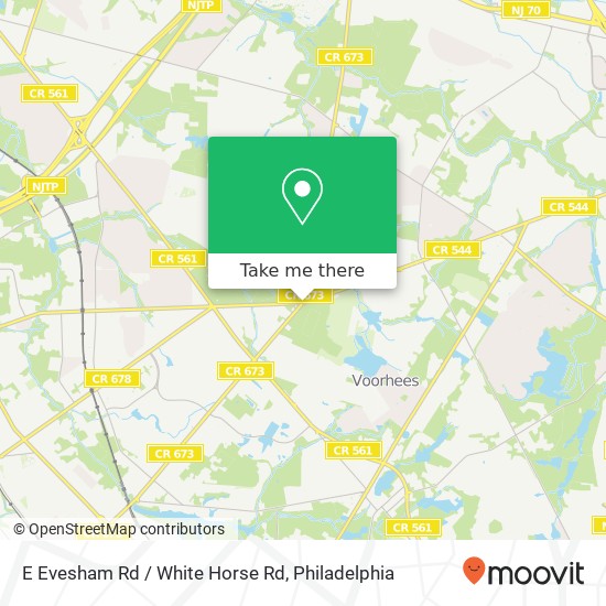 Mapa de E Evesham Rd / White Horse Rd