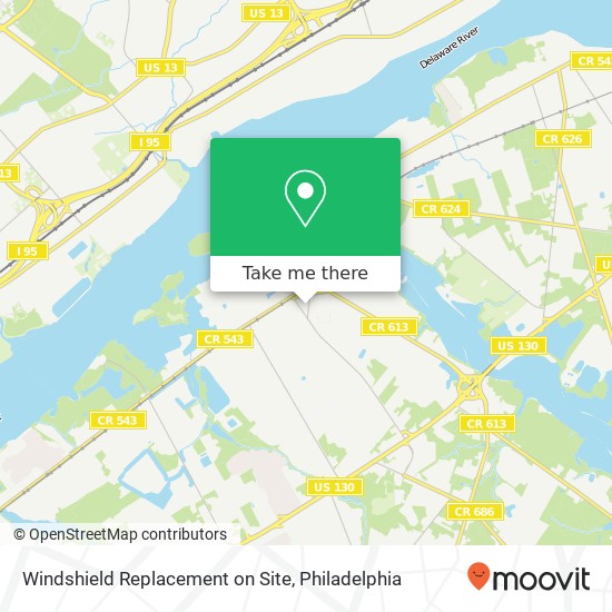 Windshield Replacement on Site map