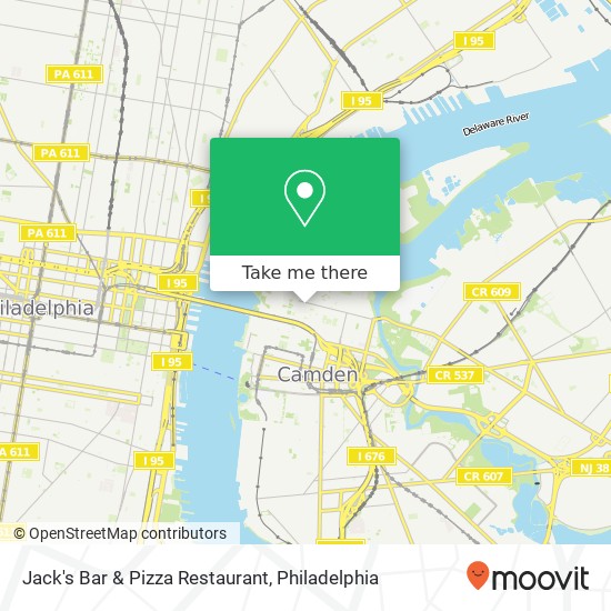 Jack's Bar & Pizza Restaurant map