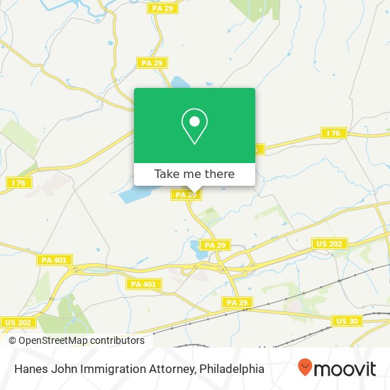 Hanes John Immigration Attorney map