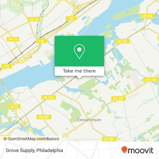 Mapa de Grove Supply