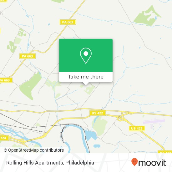 Rolling Hills Apartments map
