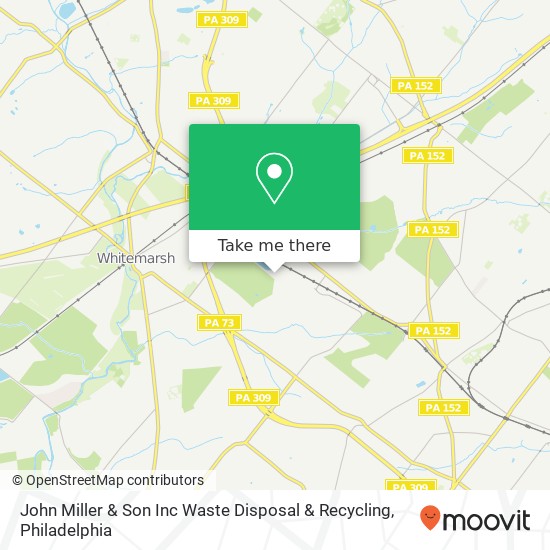 Mapa de John Miller & Son Inc Waste Disposal & Recycling