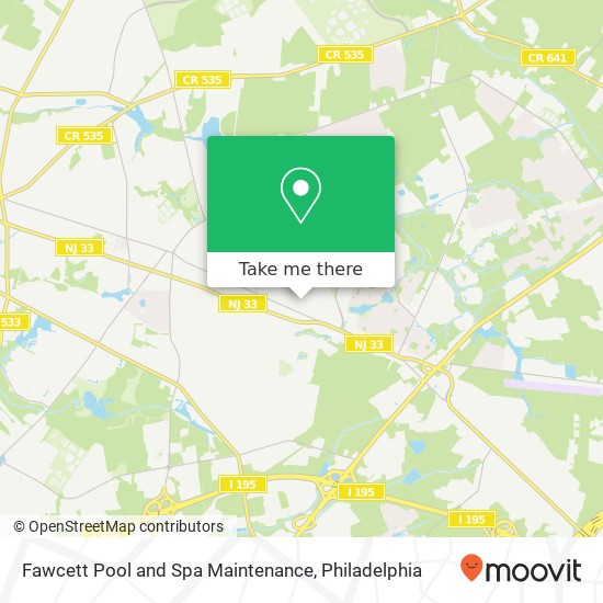 Fawcett Pool and Spa Maintenance map