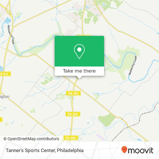 Tanner's Sports Center map