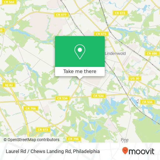 Mapa de Laurel Rd / Chews Landing Rd
