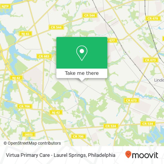 Virtua Primary Care - Laurel Springs map