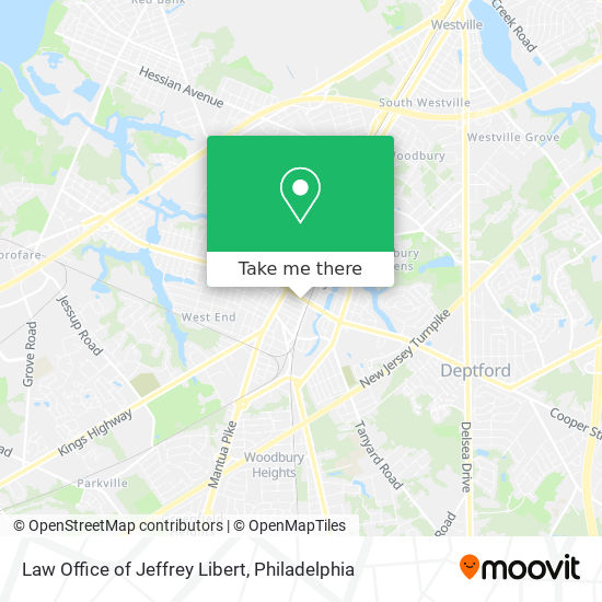 Mapa de Law Office of Jeffrey Libert