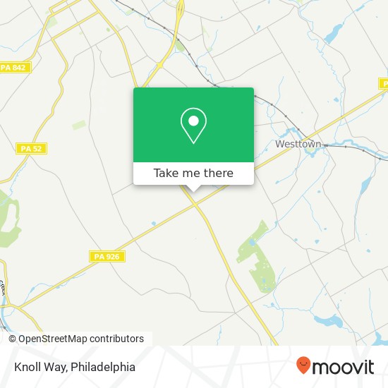 Knoll Way map