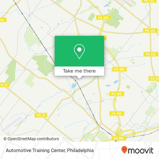 Automotive Training Center map