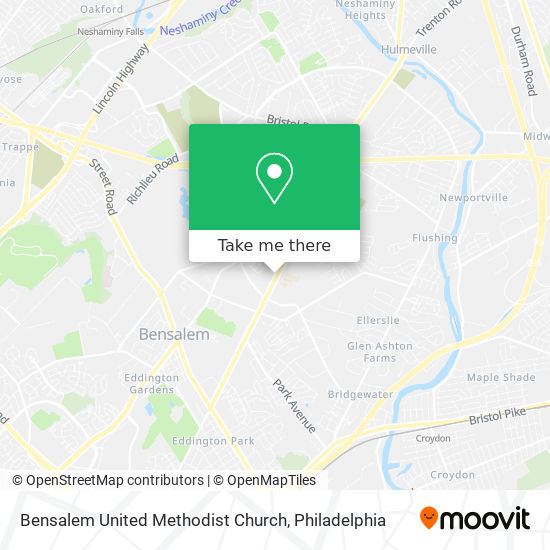 Mapa de Bensalem United Methodist Church