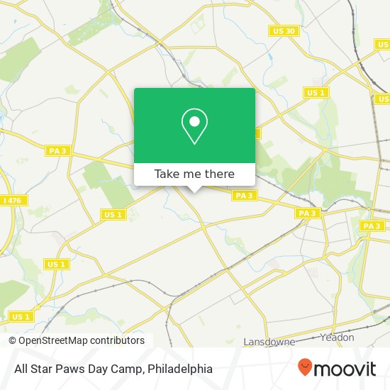 All Star Paws Day Camp map