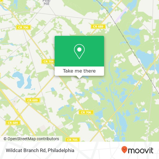 Wildcat Branch Rd map