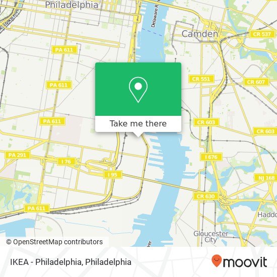 IKEA - Philadelphia map