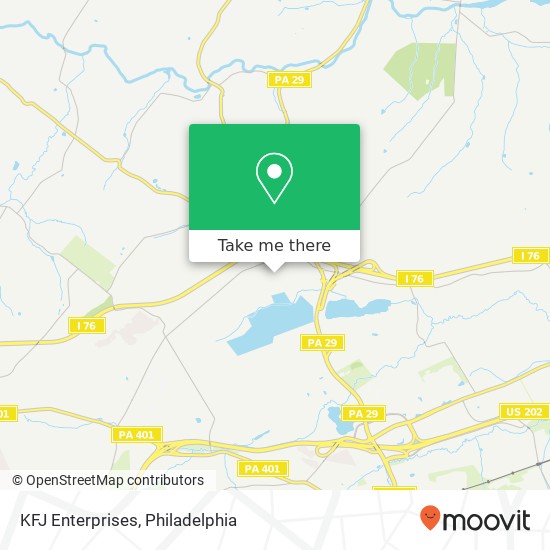 Mapa de KFJ Enterprises