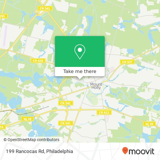 199 Rancocas Rd map