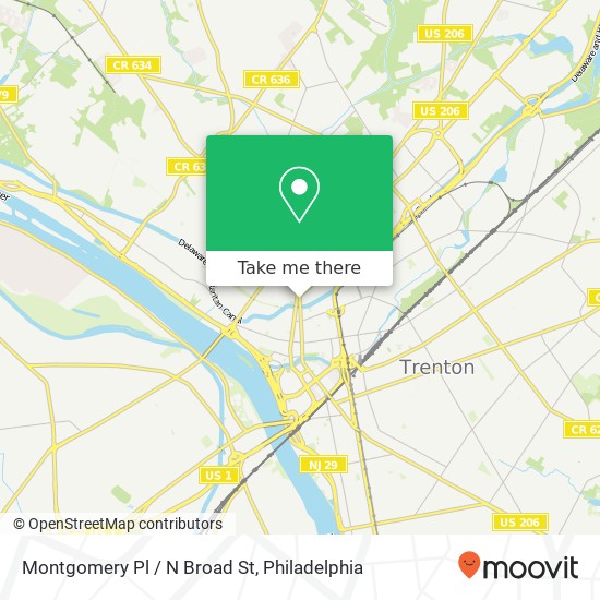 Montgomery Pl / N Broad St map