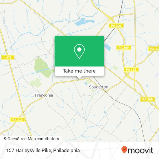 Mapa de 157 Harleysville Pike