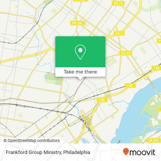 Frankford Group Ministry map