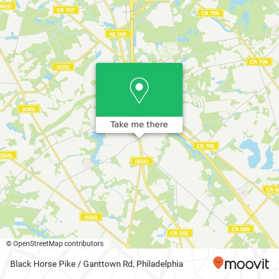 Mapa de Black Horse Pike / Ganttown Rd