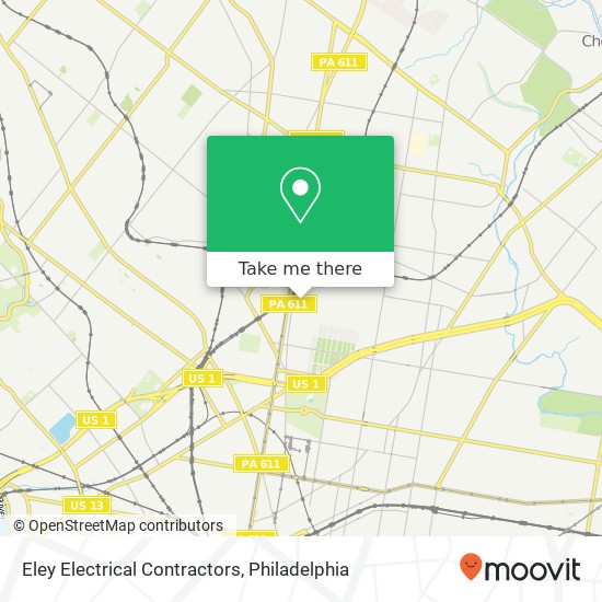 Eley Electrical Contractors map