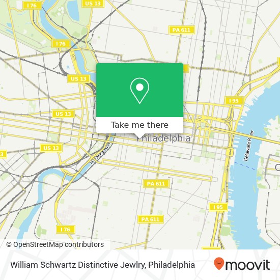 Mapa de William Schwartz Distinctive Jewlry
