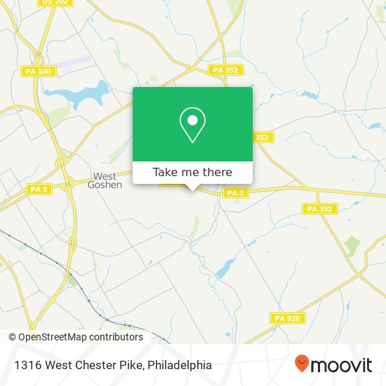 Mapa de 1316 West Chester Pike